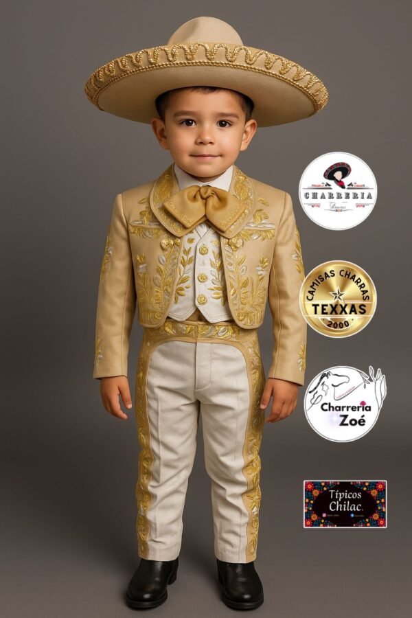 Traje Charro Niño de Gala Bordado 8-12 años