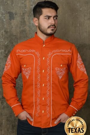 4 Camisa Charra Modelo Herradura Caballero
