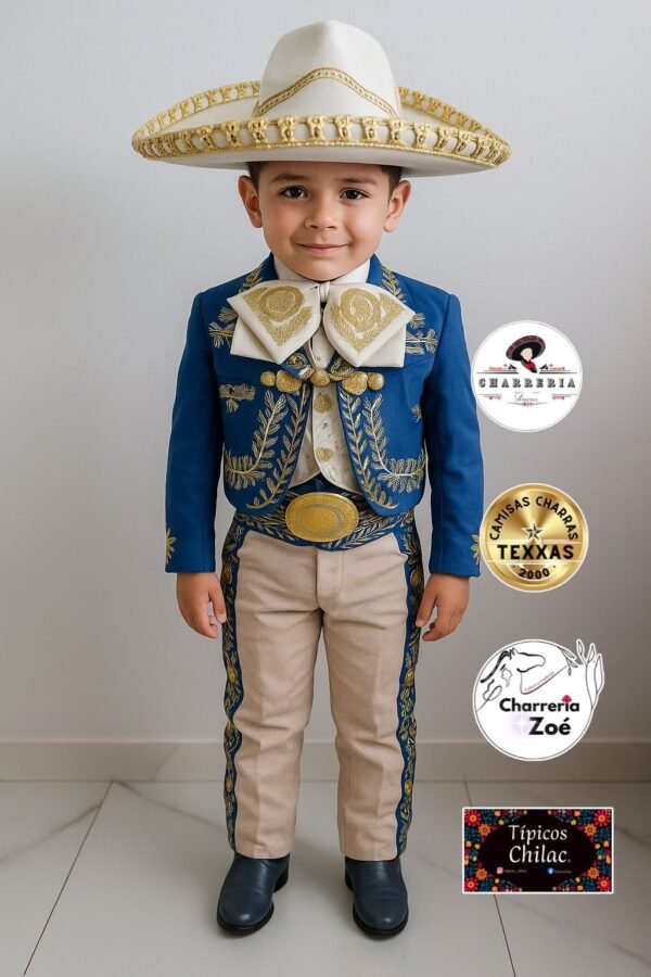 Traje Charro Niño de Gala Bordado 8-12 años