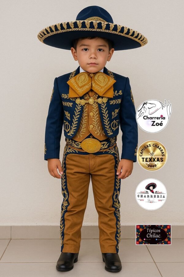 Traje Charro Niño de Gala Bordado 8-12 años