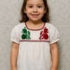 Blusa Bordada Tricolor de Niña