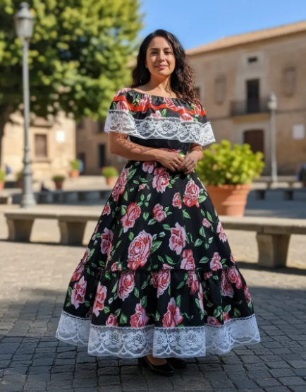 Traje de escaramuza para niña
