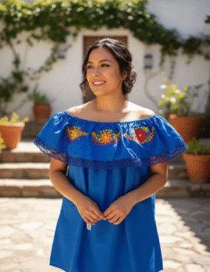 Blusa Caporal Con Bordado