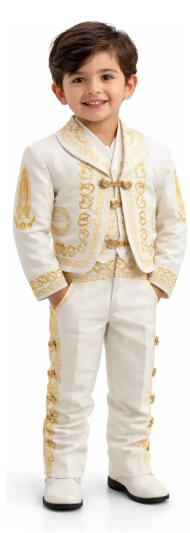 Traje Charro Bordado Virgen De Guadalupe Para Niño