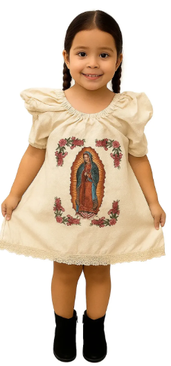 Vestido De Niña De Manta De La Virgen