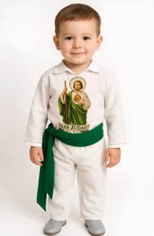 Traje San Judas Tadeo Niño En Color Beige